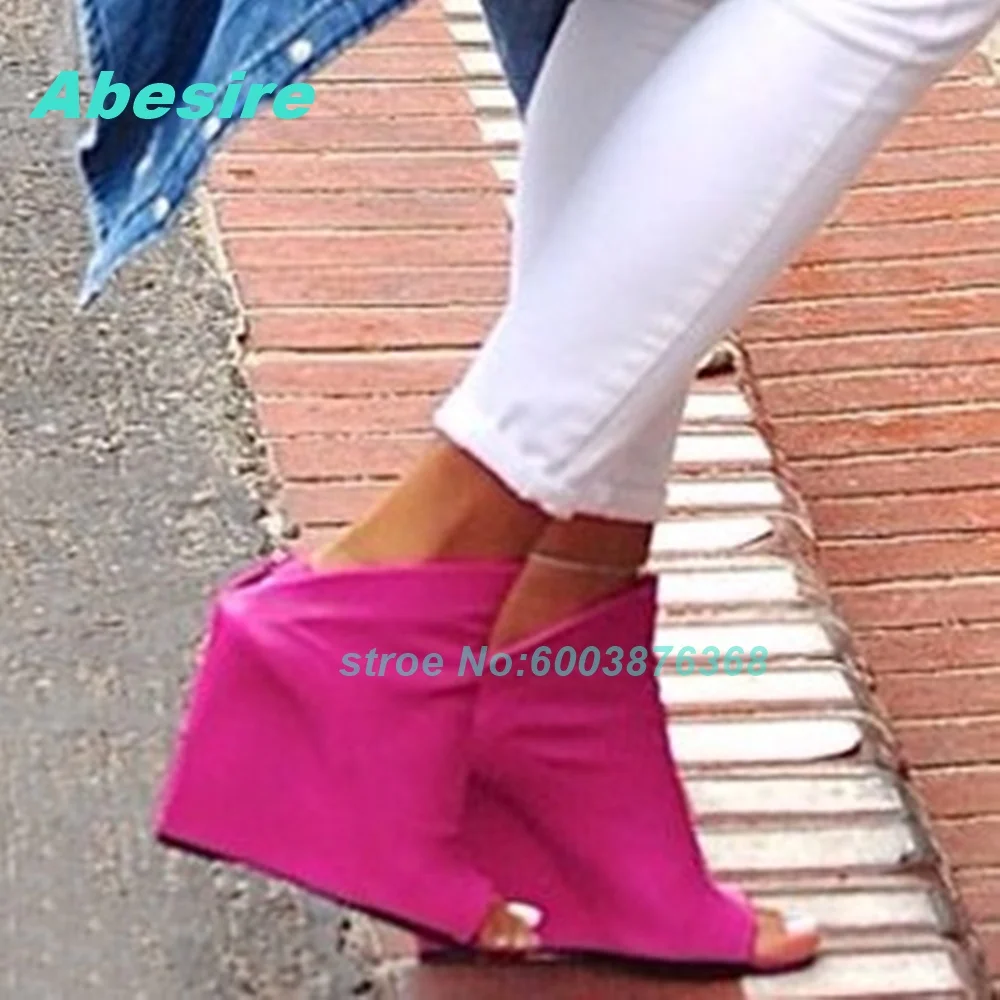 صنادل نسائية صفراء بكعب ويدج م - مراجعة Street Fashion Y2K وسعره