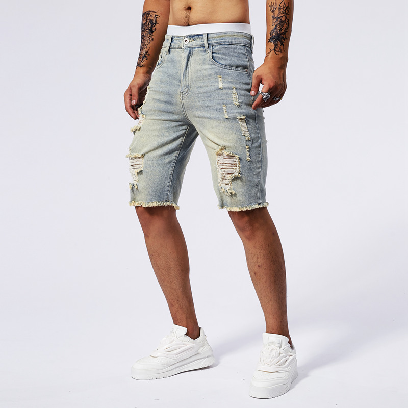 2025 صيف جديد الرجال ممزق الدي - مراجعة Street Fashion Men 2025 وسعره