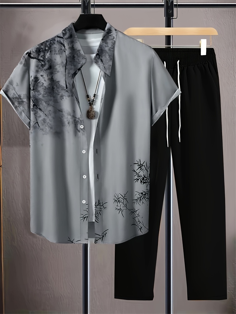 2025 الخريف بسيط مخطط ثلاثية ا - مراجعة Street Fashion Men 2025 وسعره