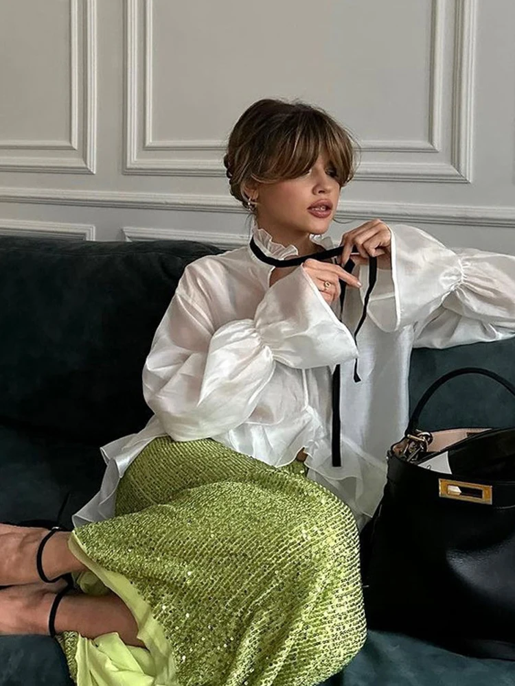 بلوزة نسائية مثيرة بكشكشة وأرب - مراجعة Fashion Street Night وسعره